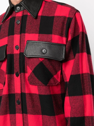 Romeo Hunte Check-print Wool Shirt In Black