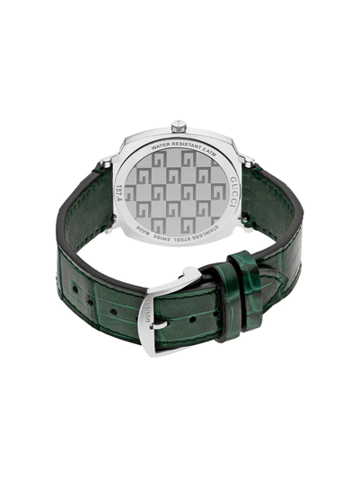Shop Gucci Grip Watch In Green