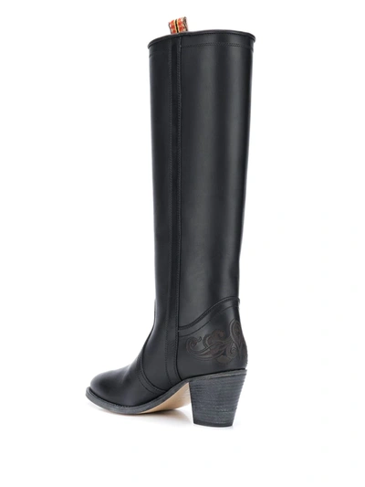 Shop Etro Knee-length Boots In Black