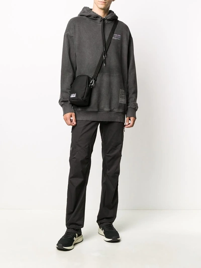 Mauna Kea Pigment-dyed Logo Print Hoodie In Grey