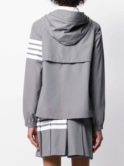 Shop Thom Browne Swing Flyweight Tech Jacket In Grey