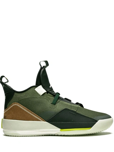 Shop Jordan X Travis Scott Air  33 Nrg Sneakers In Green