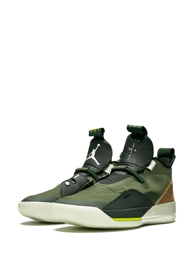Shop Jordan X Travis Scott Air  33 Nrg Sneakers In Green