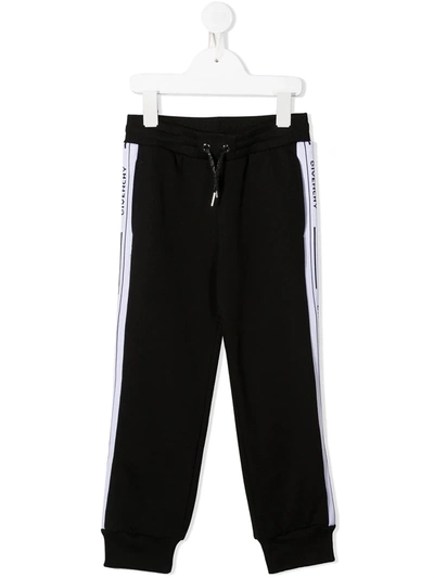 Shop Givenchy Branded Track Pants In Black