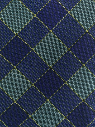 Pre-owned Romeo Gigli Vintage Square Print Tie In Blue