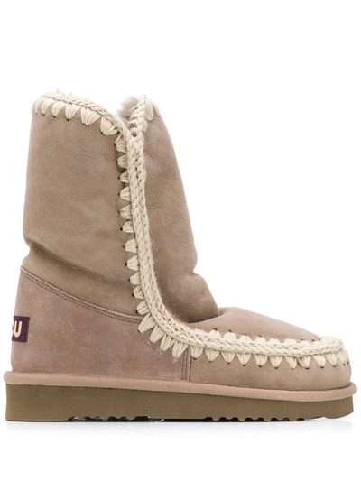 Shop Mou Eskimo 24 Ankle Boots In Grey