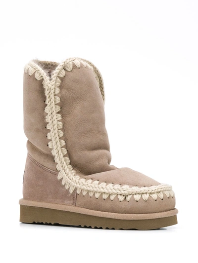 Shop Mou Eskimo 24 Ankle Boots In Grey