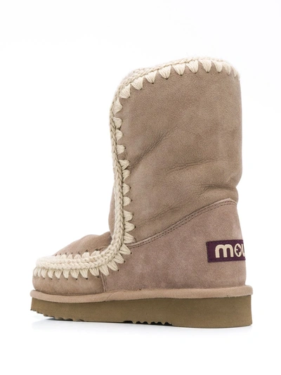 Shop Mou Eskimo 24 Ankle Boots In Grey