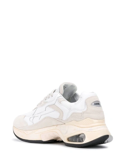 Shop Premiata Sharky Panelled Sneakers In White