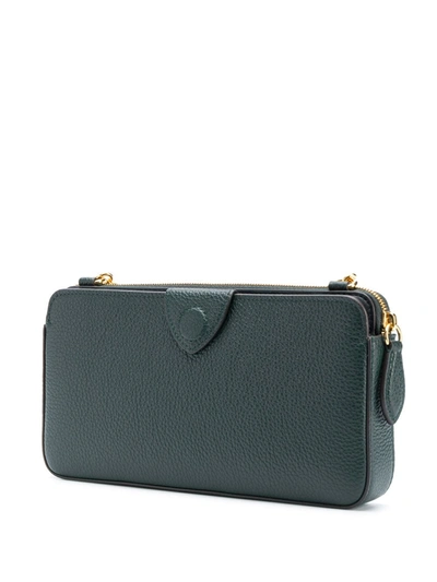 Shop Mulberry East West Pouch Clutch Bag In Green