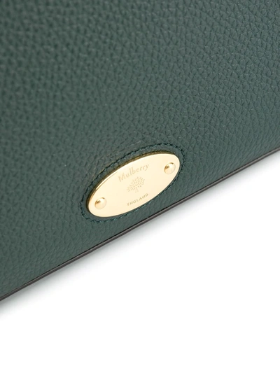 Shop Mulberry East West Pouch Clutch Bag In Green