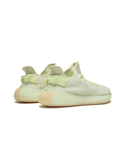 Adidas Originals Adidas Yeezy Boost 350 V2 Knit Sneakers In Ice Yellow Cotton In Neutrals