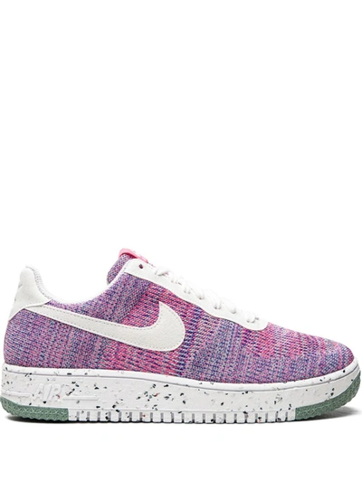 Shop Nike Air Force 1 Low "crater Flyknit" Sneakers In Purple