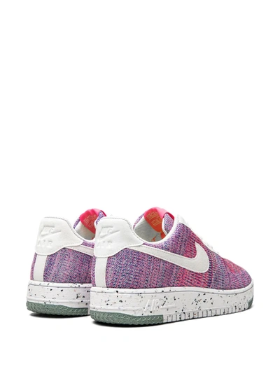 Shop Nike Air Force 1 Low "crater Flyknit" Sneakers In Purple