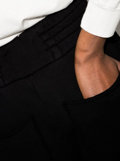 Les Tien Drawstring Cotton Shorts In Black