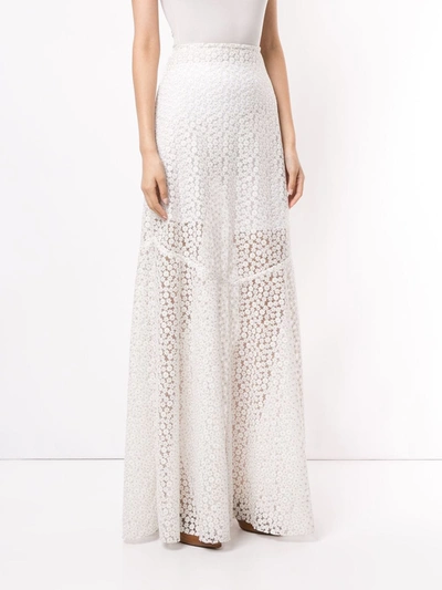 Shop Macgraw Embroidered Majestic Skirt In White