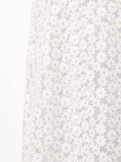 Shop Macgraw Embroidered Majestic Skirt In White