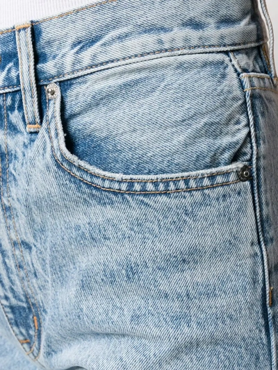Slvrlake Grace Cropped Frayed High-rise Wide-leg Jeans In Blue