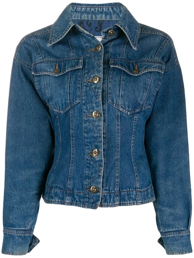 Pre-owned Fendi 1990s Denim Jacket In Blue