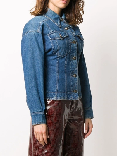 Pre-owned Fendi 1990s Denim Jacket In Blue