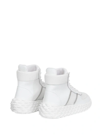 Shop Giuseppe Zanotti Urchin High-top Sneakers In White