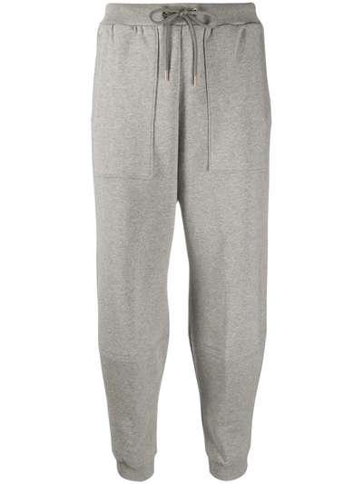 Shop Stella Mccartney Cotton Track Pants In Grey