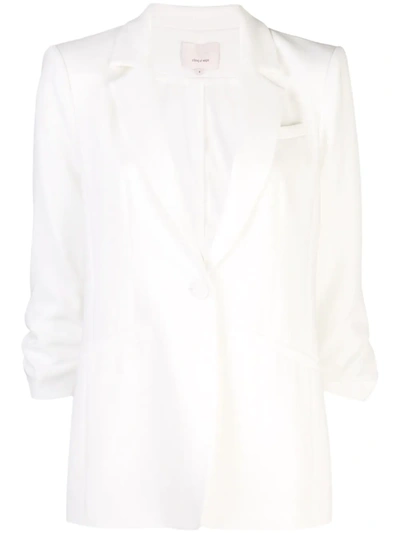 Shop Cinq À Sept Crepe Khloe Blazer In White