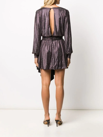 Philipp Plein Metallic Dress In Pink