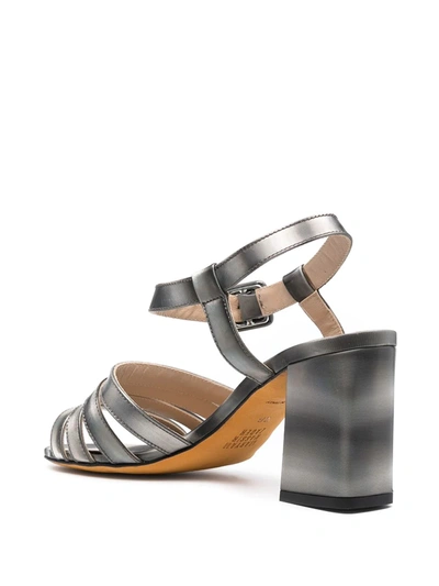 Shop Maryam Nassir Zadeh Palma High-heel Sandals In Grey