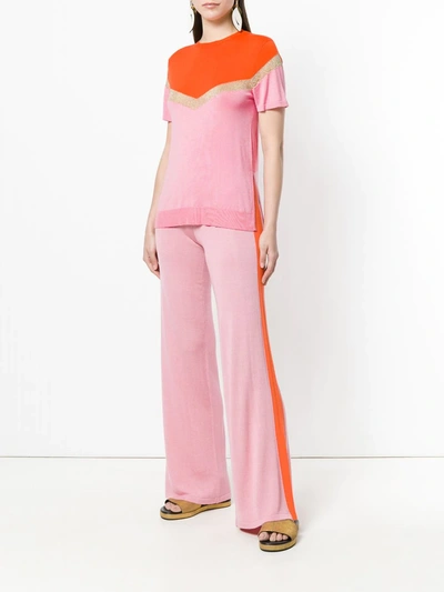 Cashmere In Love Igne Knitted Top In Pink