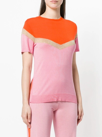 Cashmere In Love Igne Knitted Top In Pink