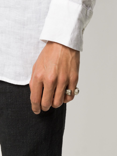 Parts Of Four Druid Open Ring In Silver