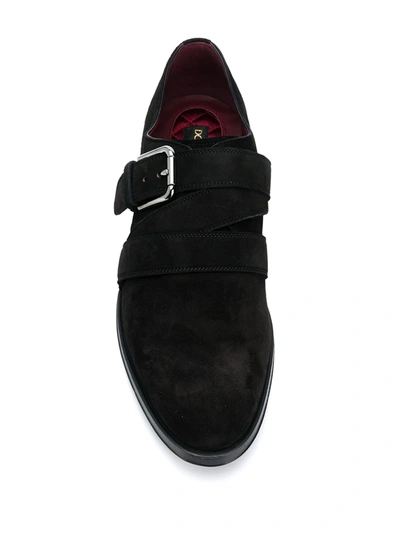 Shop Dolce & Gabbana Suede Monk Shoes In Black