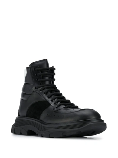 Shop Alexander Mcqueen Lace-up High-top Sneakers In Black
