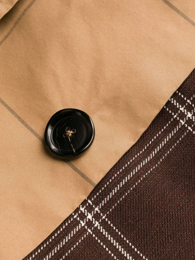 Marni Double-breasted Trench In Brown