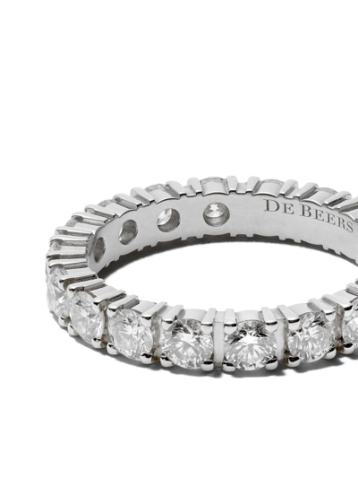 Shop De Beers Platinum Db Classic Full Eternity Diamond 3mm Band