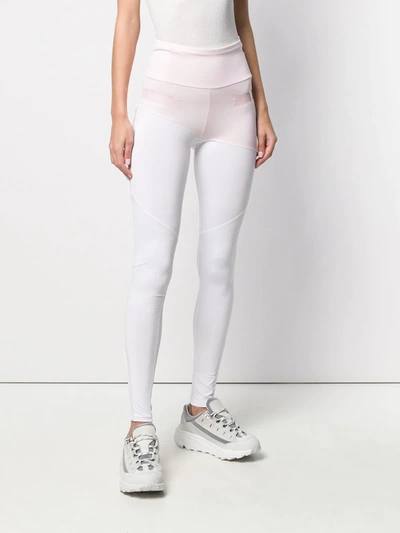 Shop Philipp Plein Logo Active Leggings In Pink