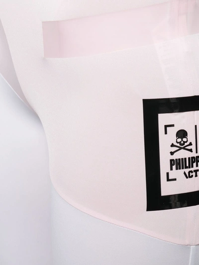 Philipp Plein Logo Active Leggings In Pink