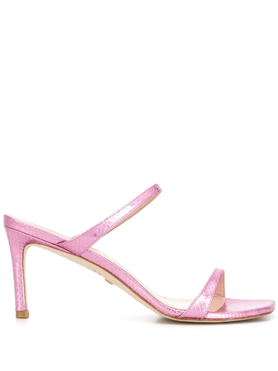 Shop Stuart Weitzman 90mm Open Toe Sandals In Pink