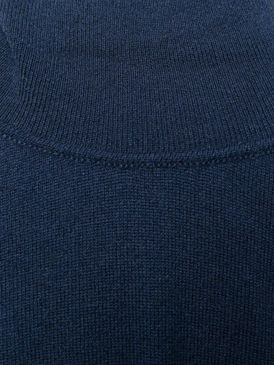 Shop Pringle Of Scotland Cashmere Roll-neck Jumper In Blue