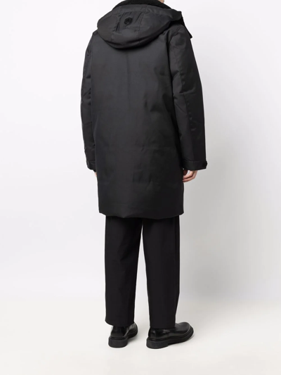 Mackage Men's Edward Nordic Tech Fox Fur-trim & Rabbit Fur-lined Down Coat In Black