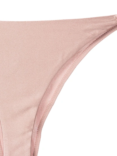 Fleur Du Mal Luxe Cheeky Satin Briefs In Brown