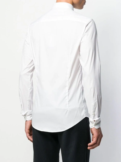 Shop Emporio Armani Buttoned Up Shirt In White