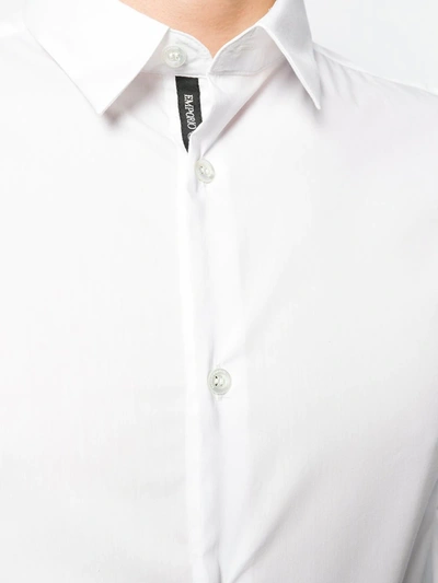 Shop Emporio Armani Buttoned Up Shirt In White