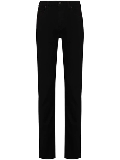 Shop Paige Lennox Slim-fit Jeans In Black