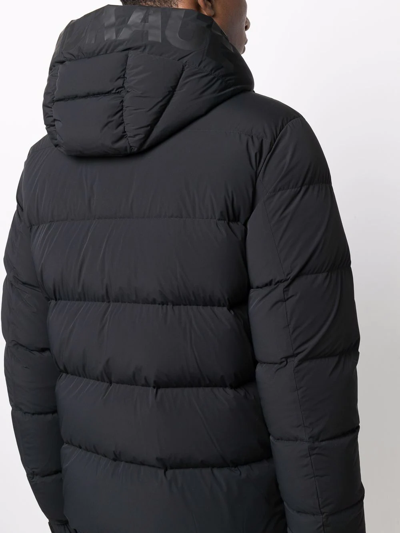 Mackage Hooded Feather-down Padded Jacket In 黑色