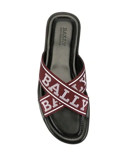 Shop Bally Bonks Slip-on Sandals In Red