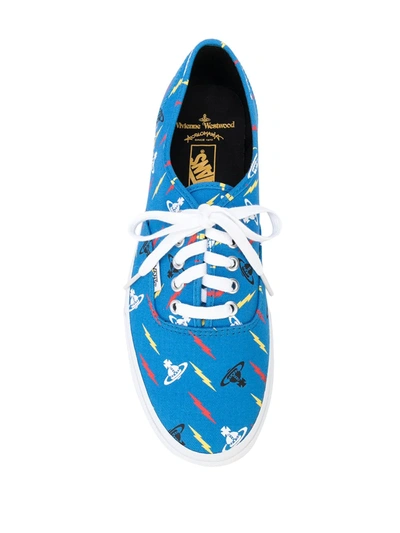 Shop Vans X Vivienne Westwood Authentic "anglomania" Sneakers In Blue