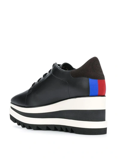 Stella Mccartney Sneakelyse Lace-up Bright Sneakers In Black