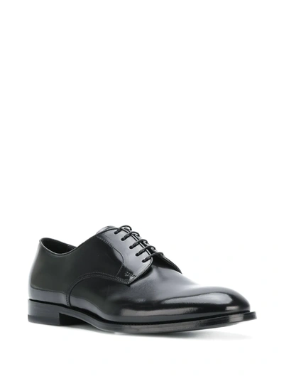 Shop Doucal's Classic Derby Shoes In Black